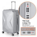 5 Pieces Rolling Sturdy Shell Luggage Suitcase Set